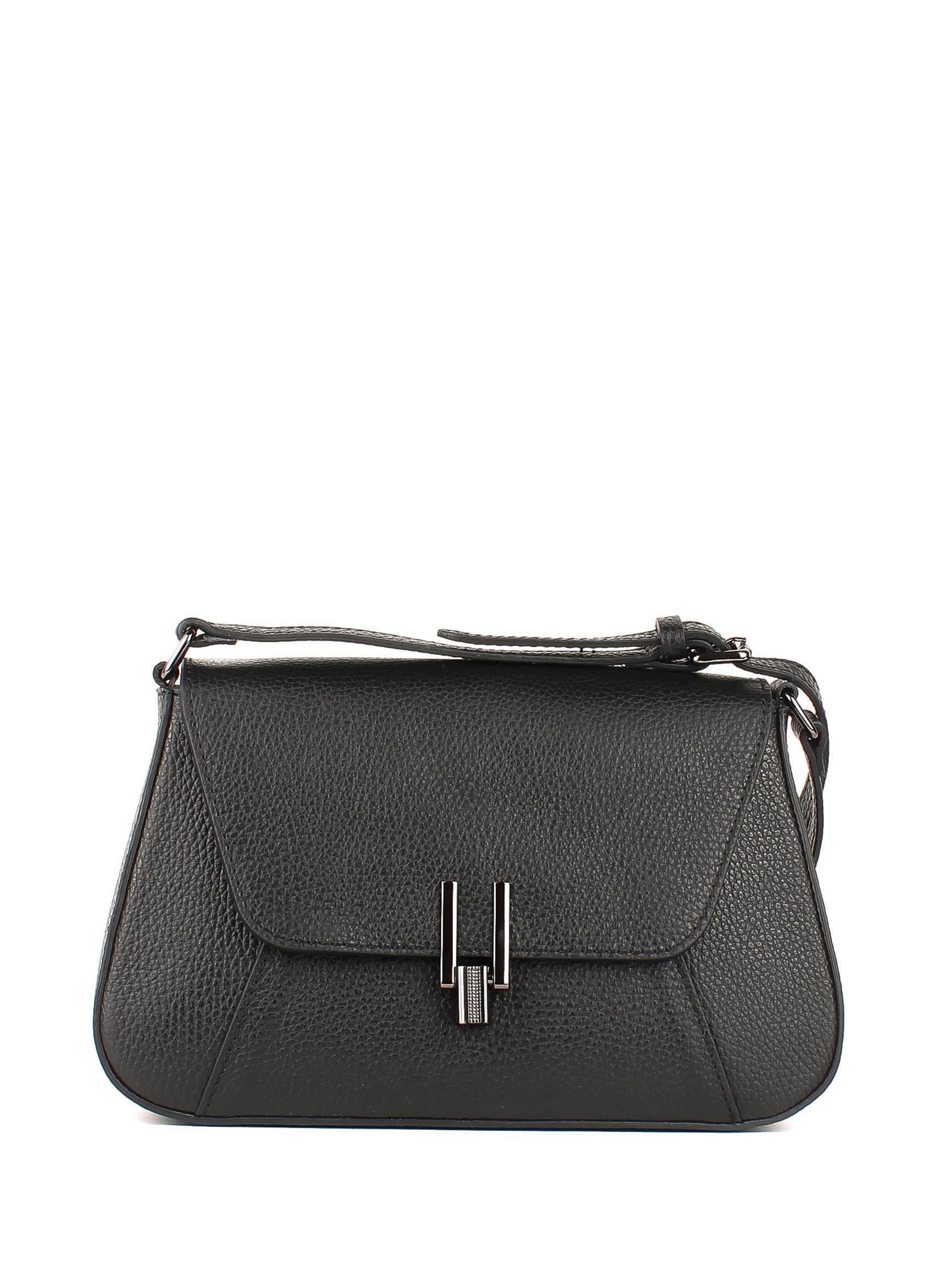 Bandolera de piel italiana Negro 4892-05-32