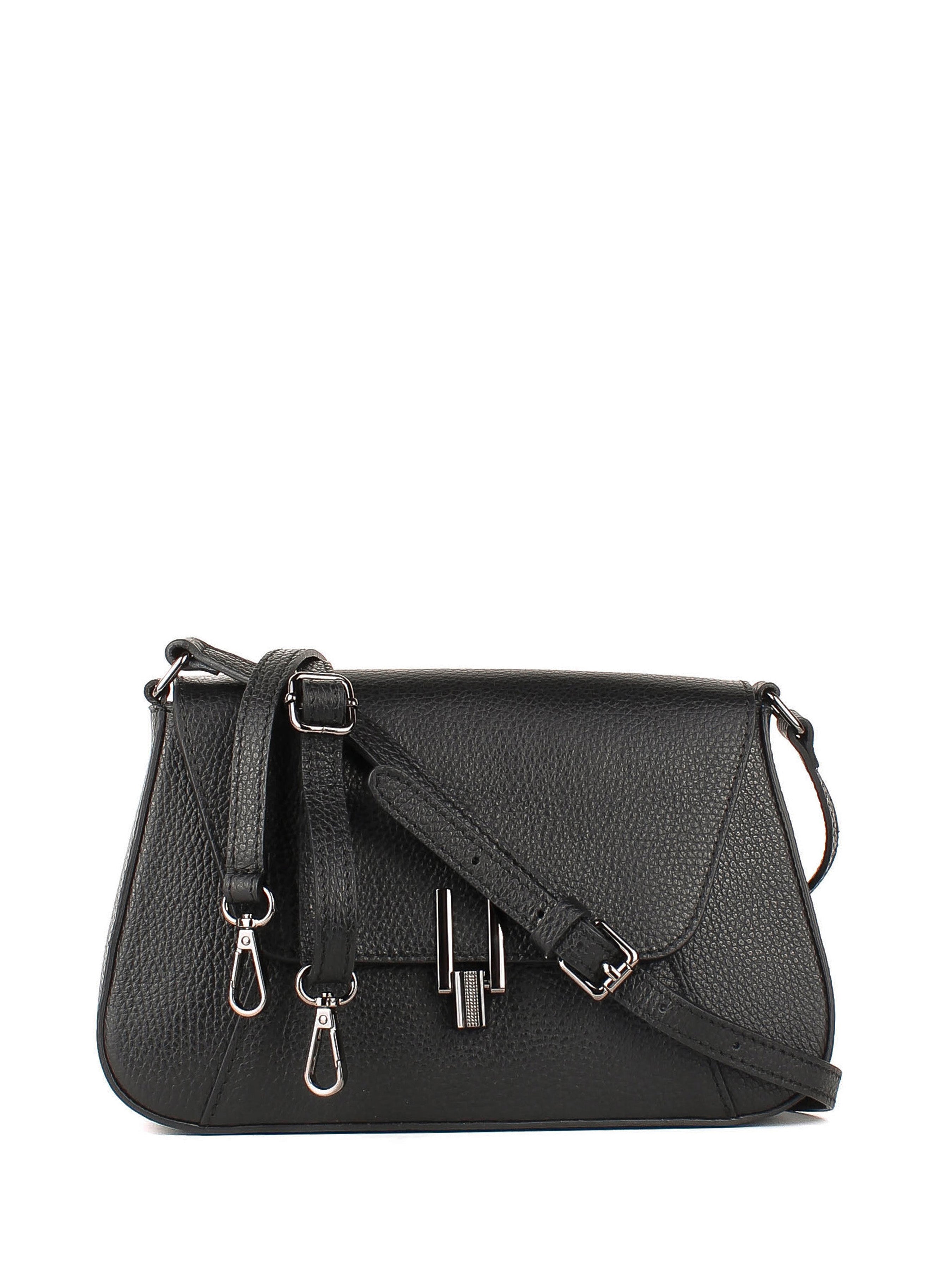 Bandolera de piel italiana Negro 4892-05-32