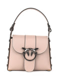 Bolso de hombro de piel italiana Gris 1714-52-31