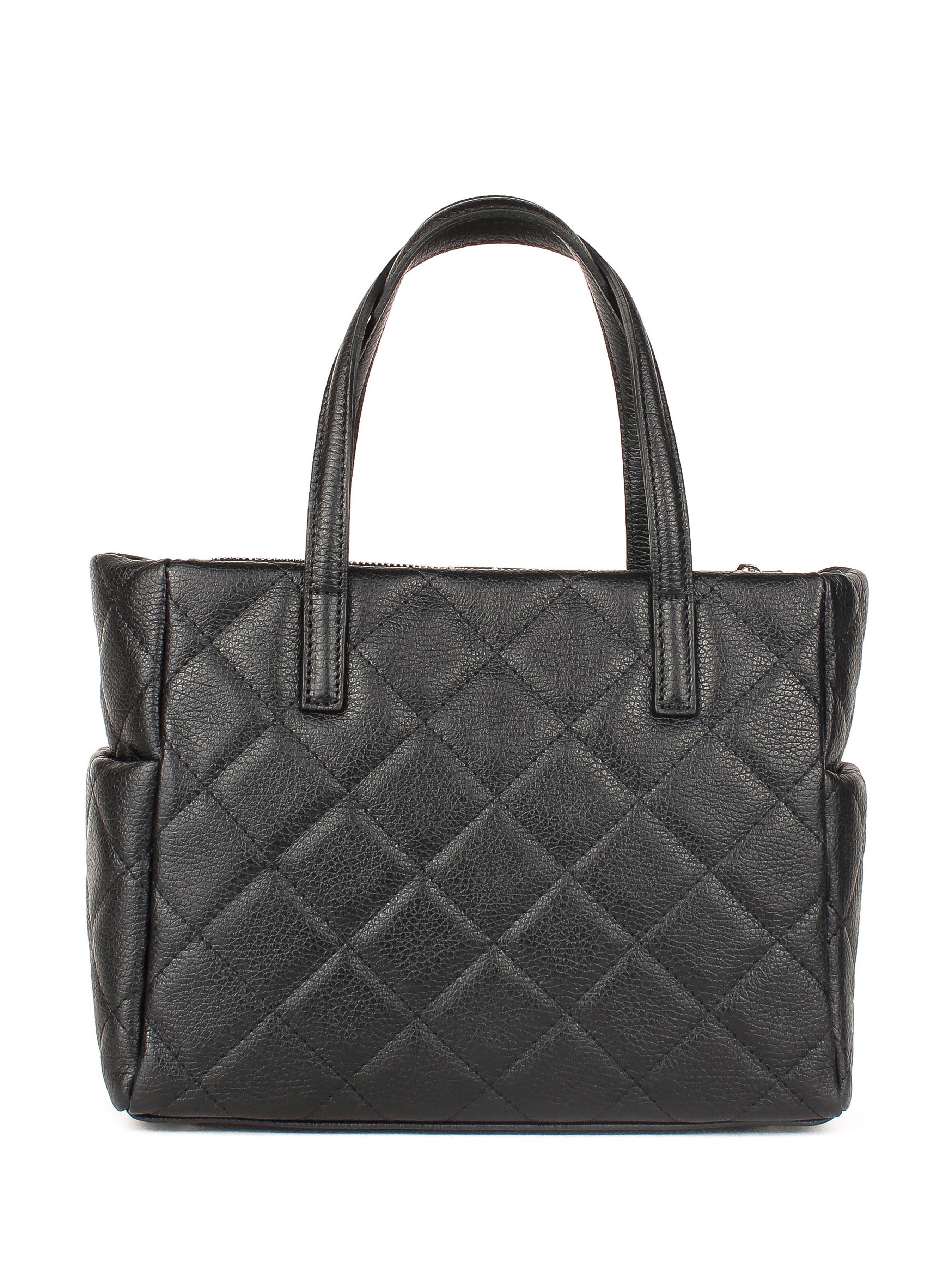 Bolso Tote de piel italiana Negro 5001-05-37