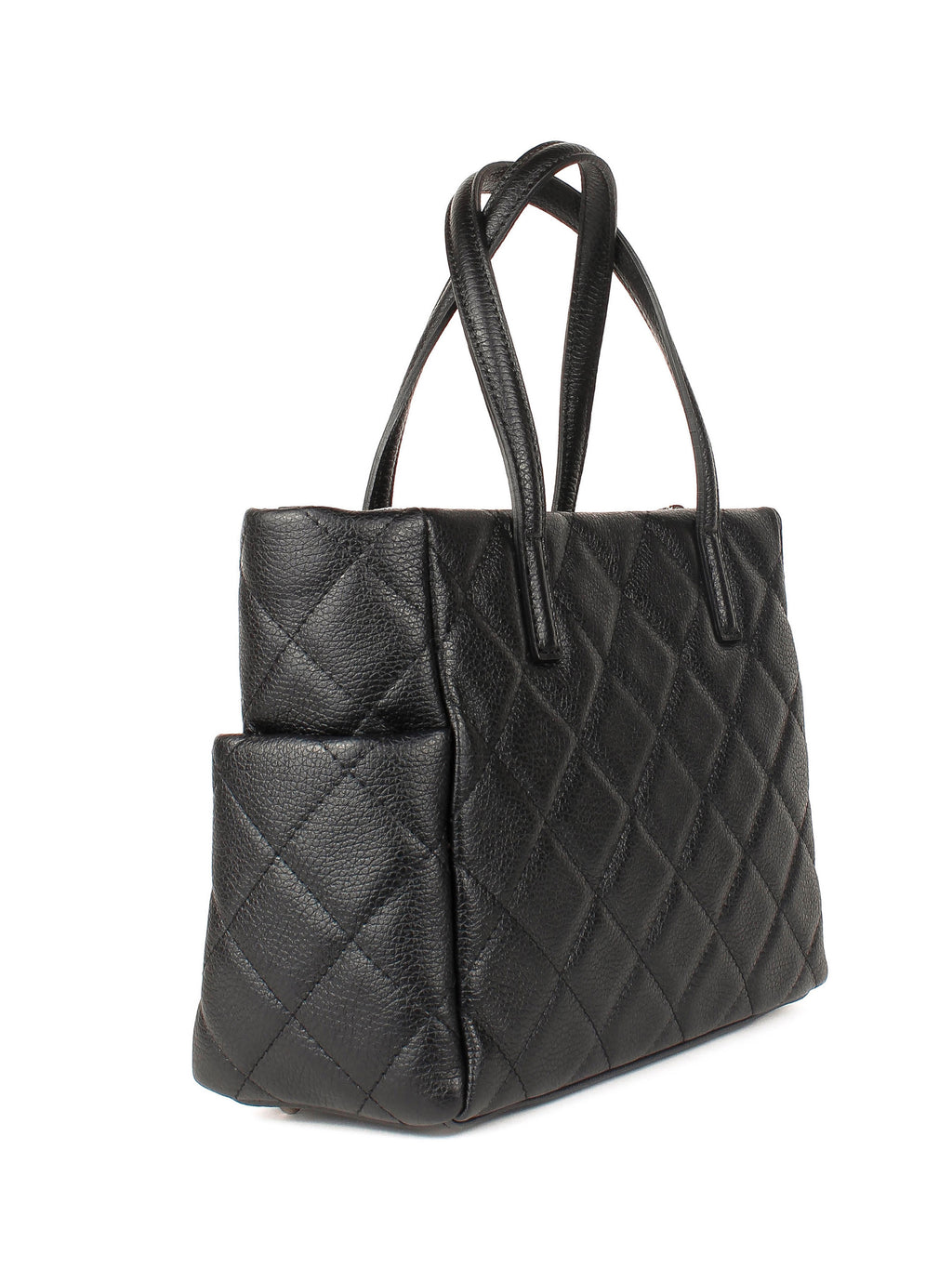 Bolso Tote de piel italiana Negro 5001-05-37