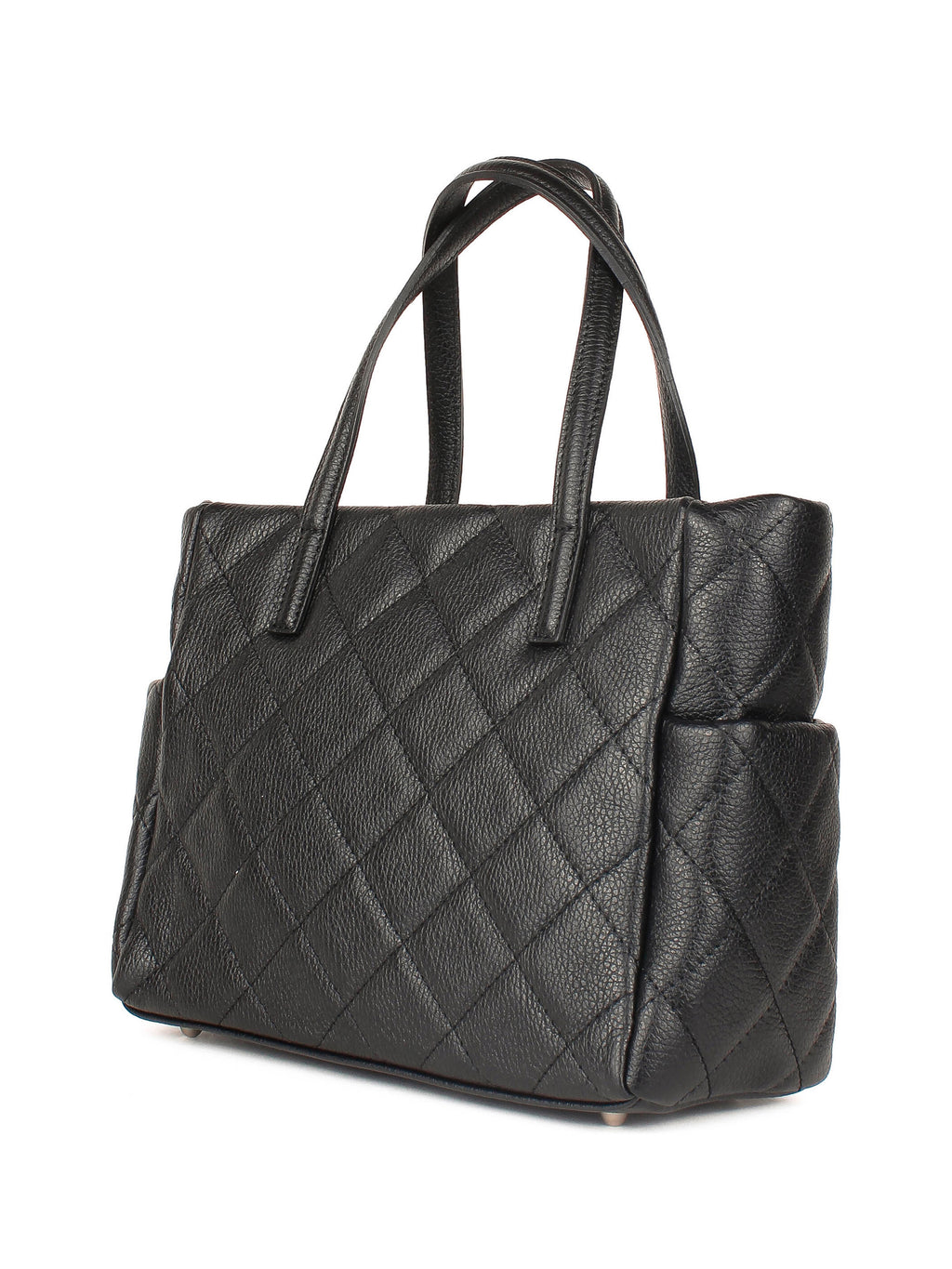 Bolso Tote de piel italiana Negro 5001-05-37