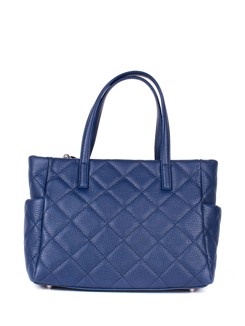 Bolso Tote de piel italiana Azul 5001-07-37