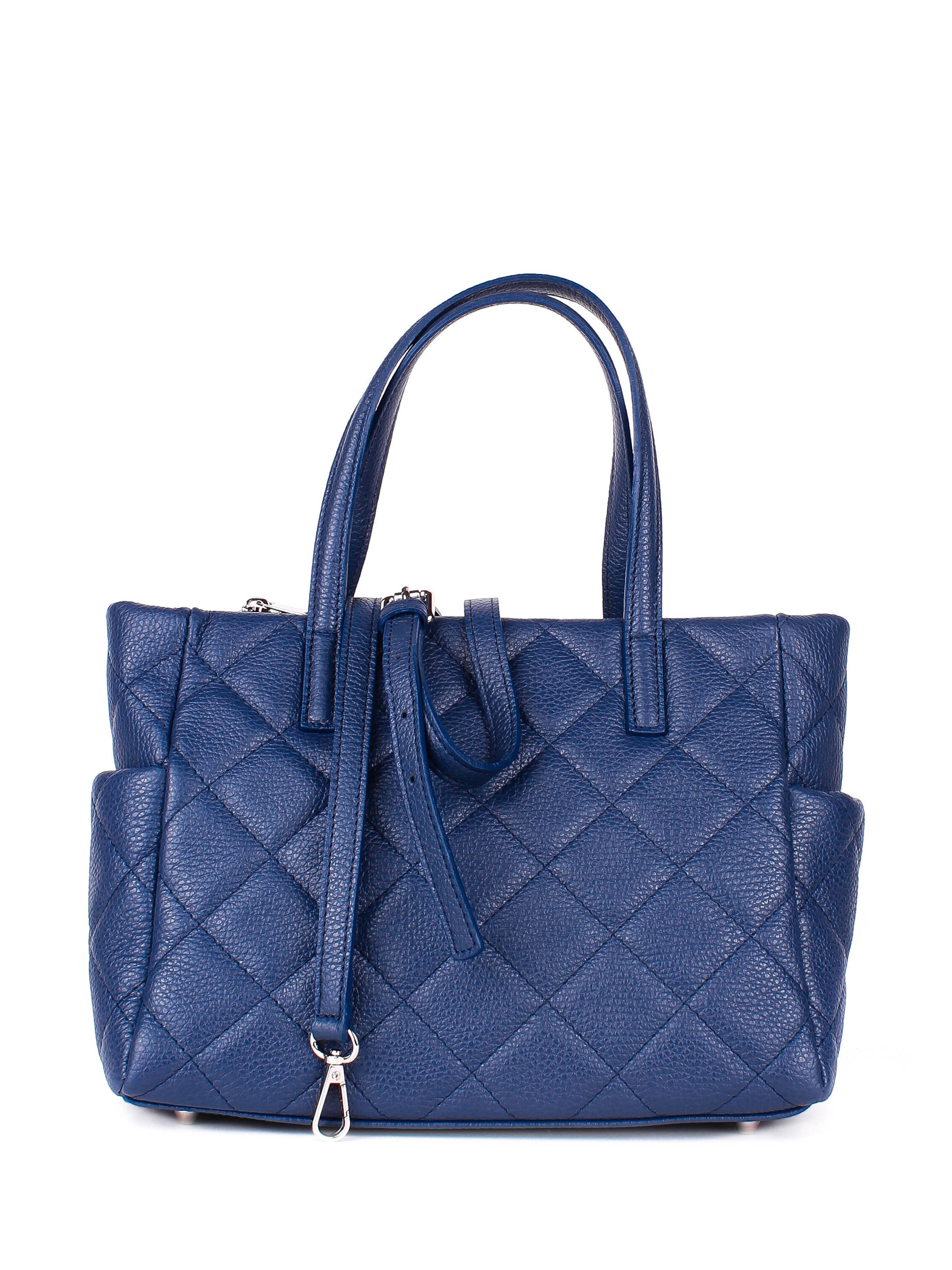 Bolso Tote de piel italiana Azul 5001-07-37