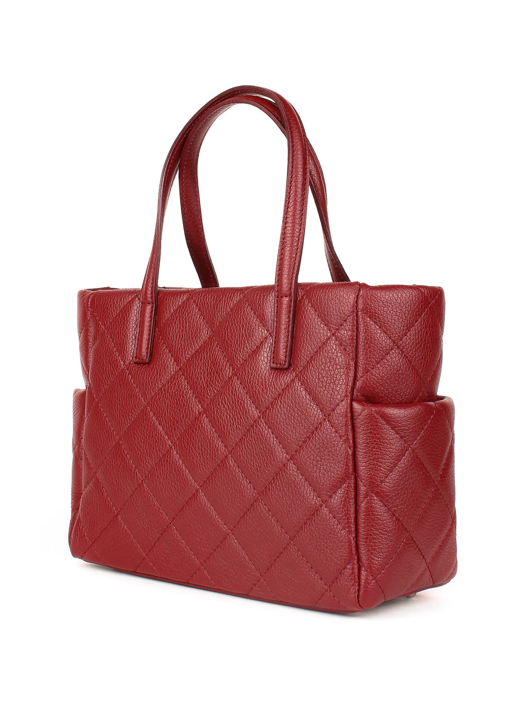 Bolso Tote de piel italiana Burgoña 5001-12-37