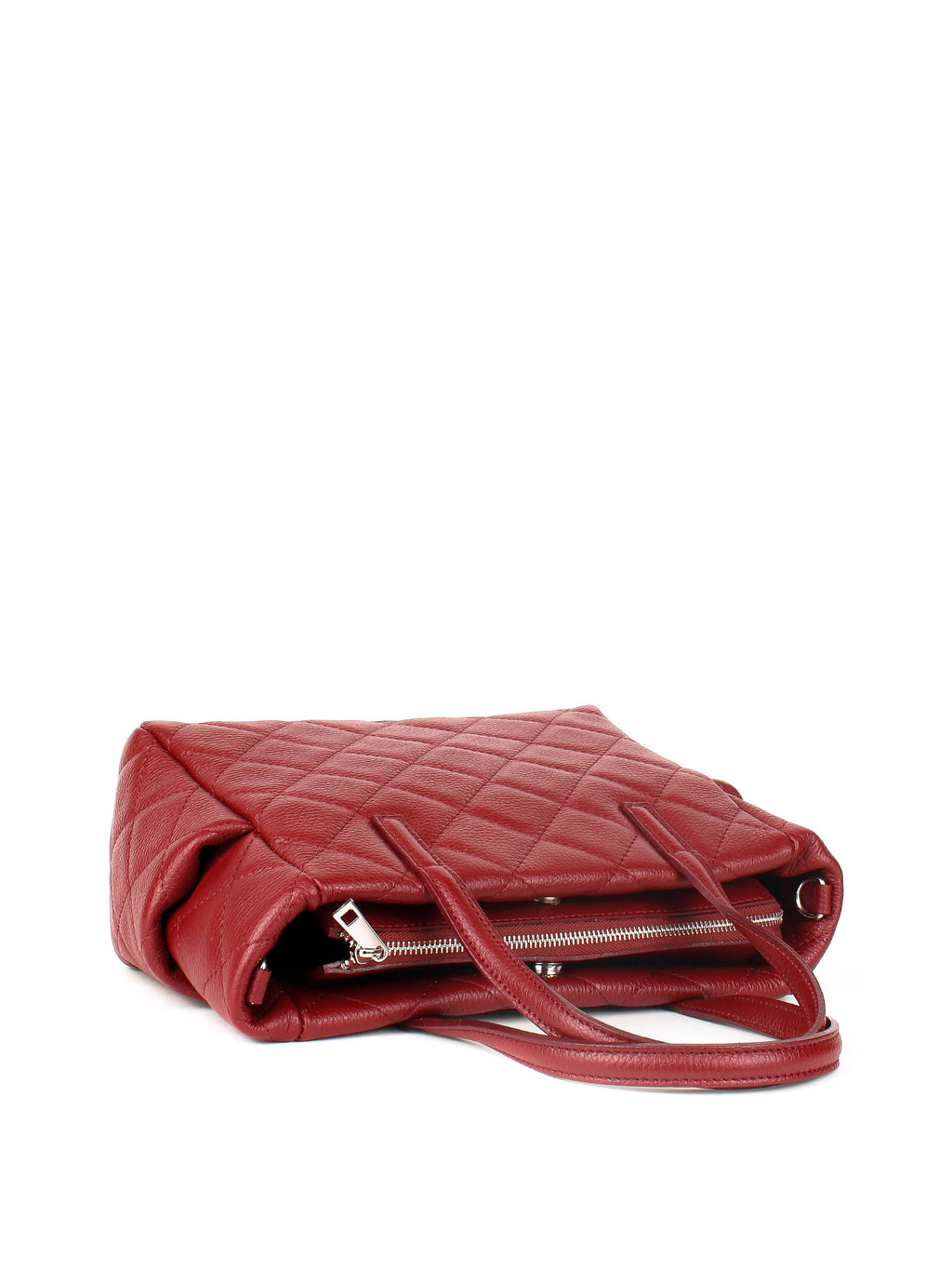 Bolso Tote de piel italiana Burgoña 5001-12-37