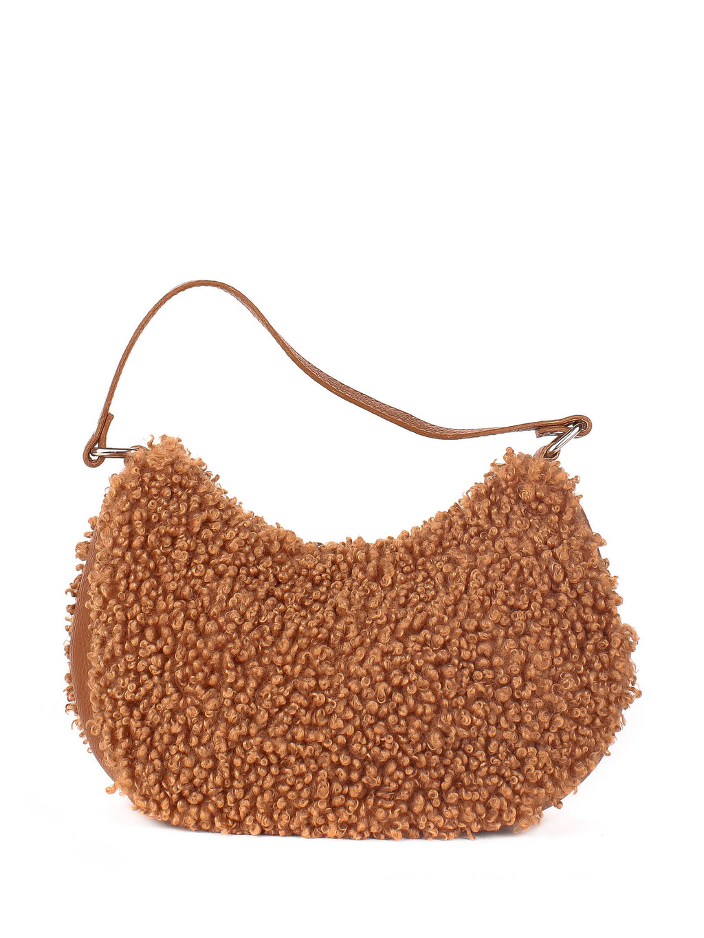 Bolso de hombro de piel italiana Rojo 2311-45-32