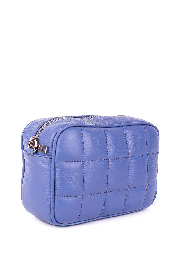 Bandolera de piel italiana Morado 2843-14-37