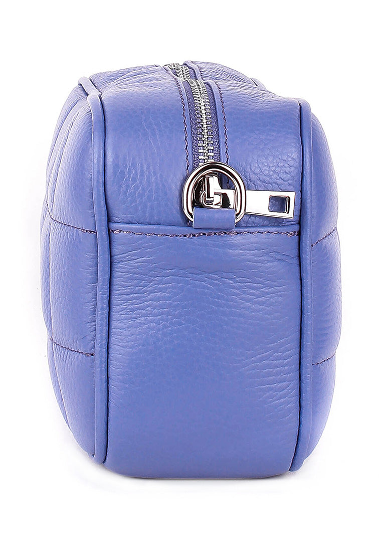 Bandolera de piel italiana Morado 2843-14-37