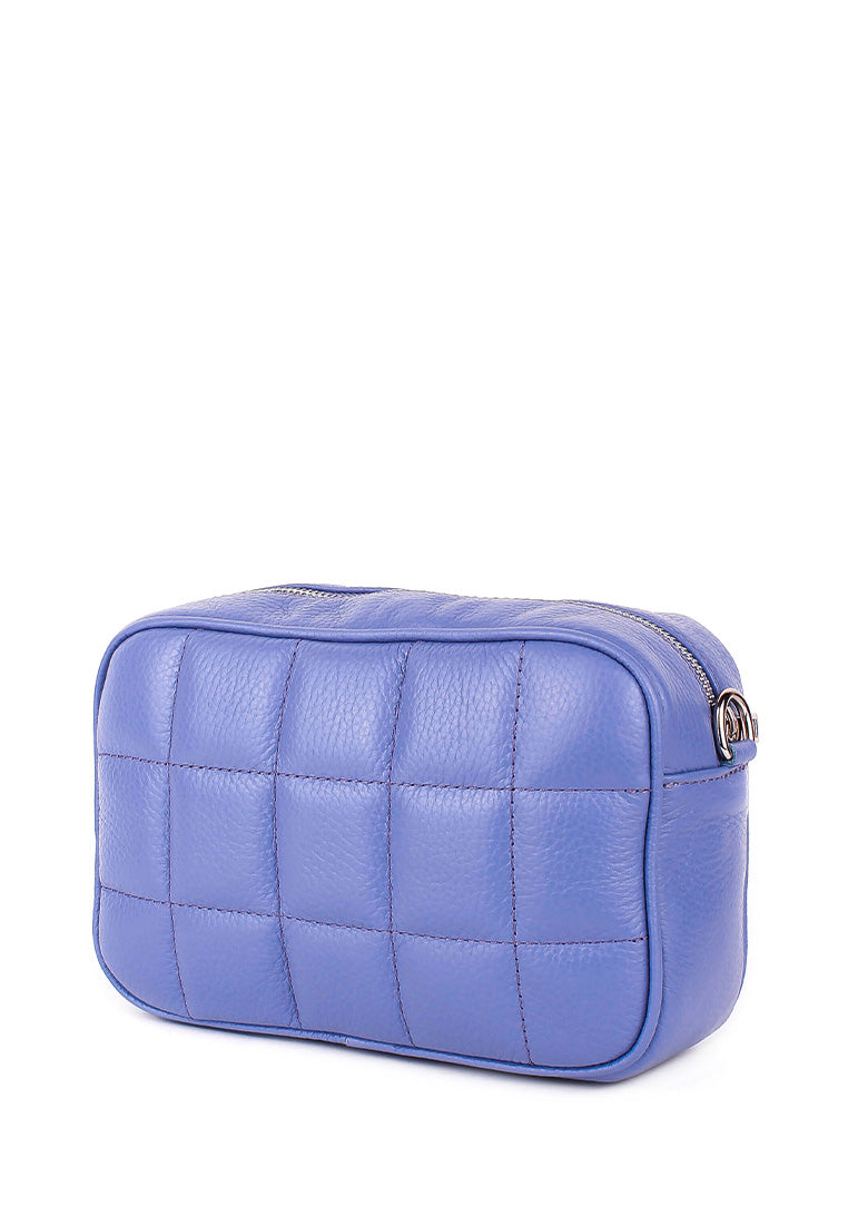 Bandolera de piel italiana Morado 2843-14-37