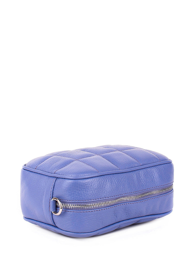 Bandolera de piel italiana Morado 2843-14-37