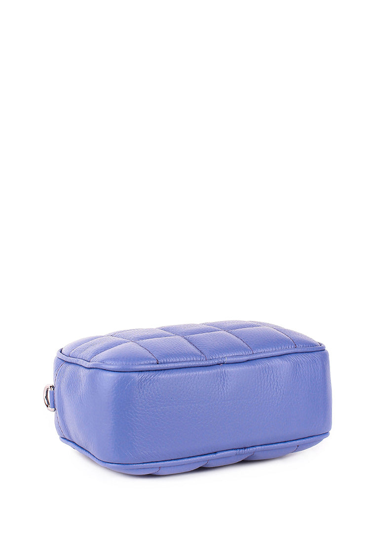 Bandolera de piel italiana Morado 2843-14-37