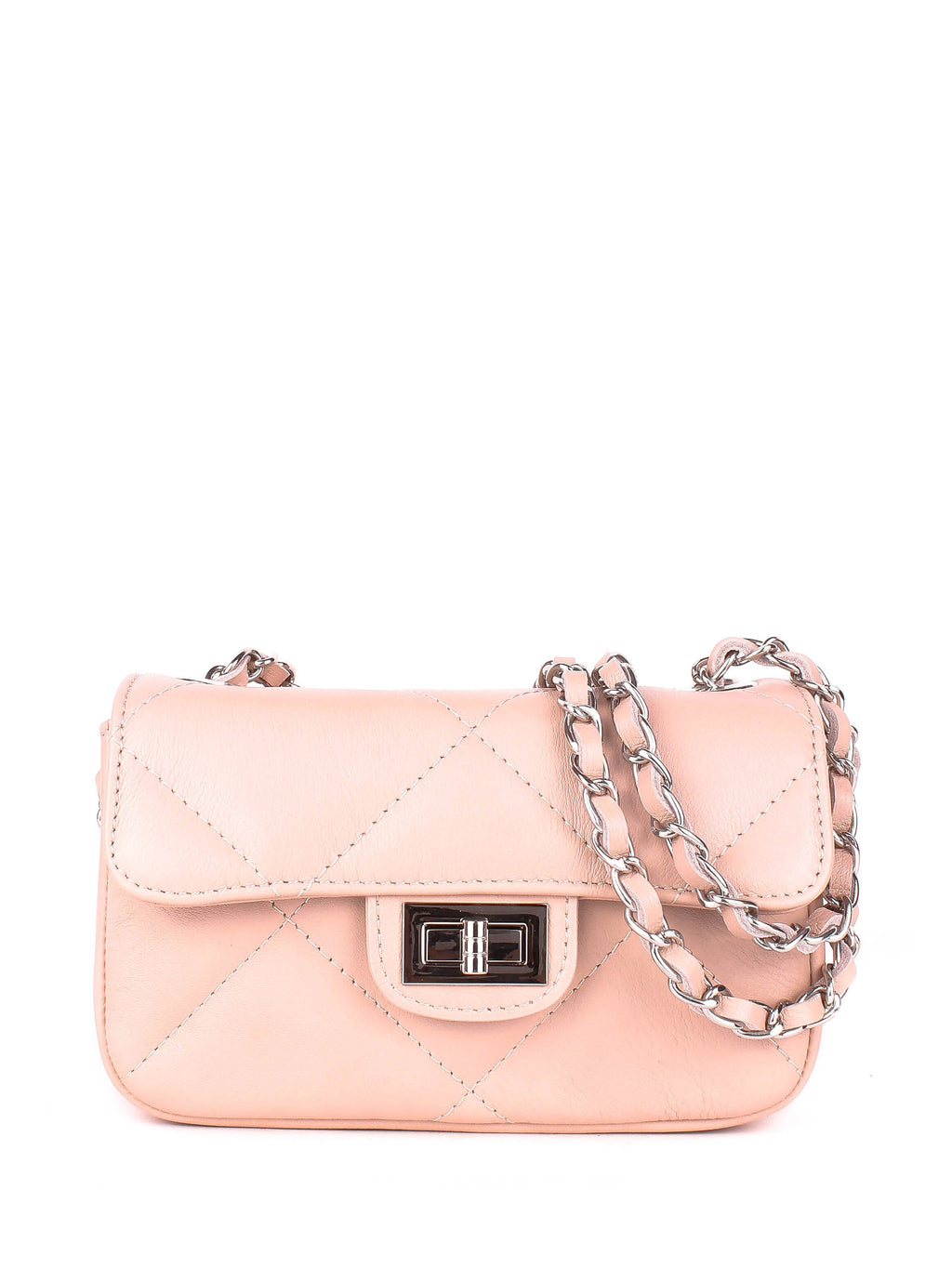 Bandolera de piel italiana Polvoriento 1293-09-37