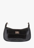 Bandolera de piel italiana Negro 3970-05-47