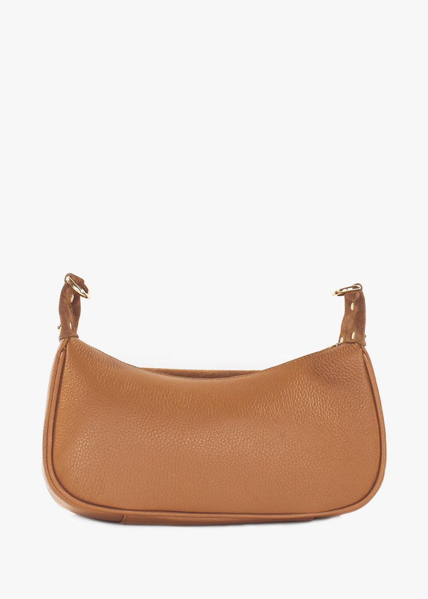 Bandolera de piel italiana Rojo 3970-45-47