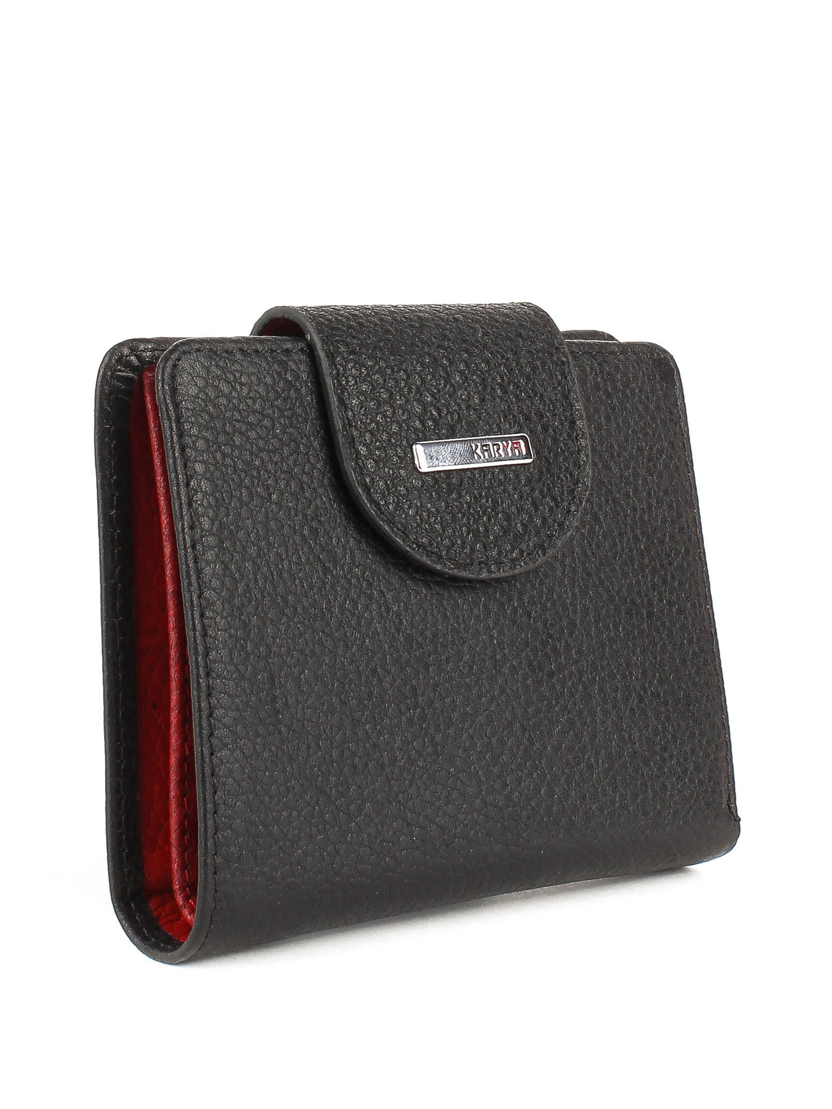 Cartera de piel italiana Negro 2007-45-46