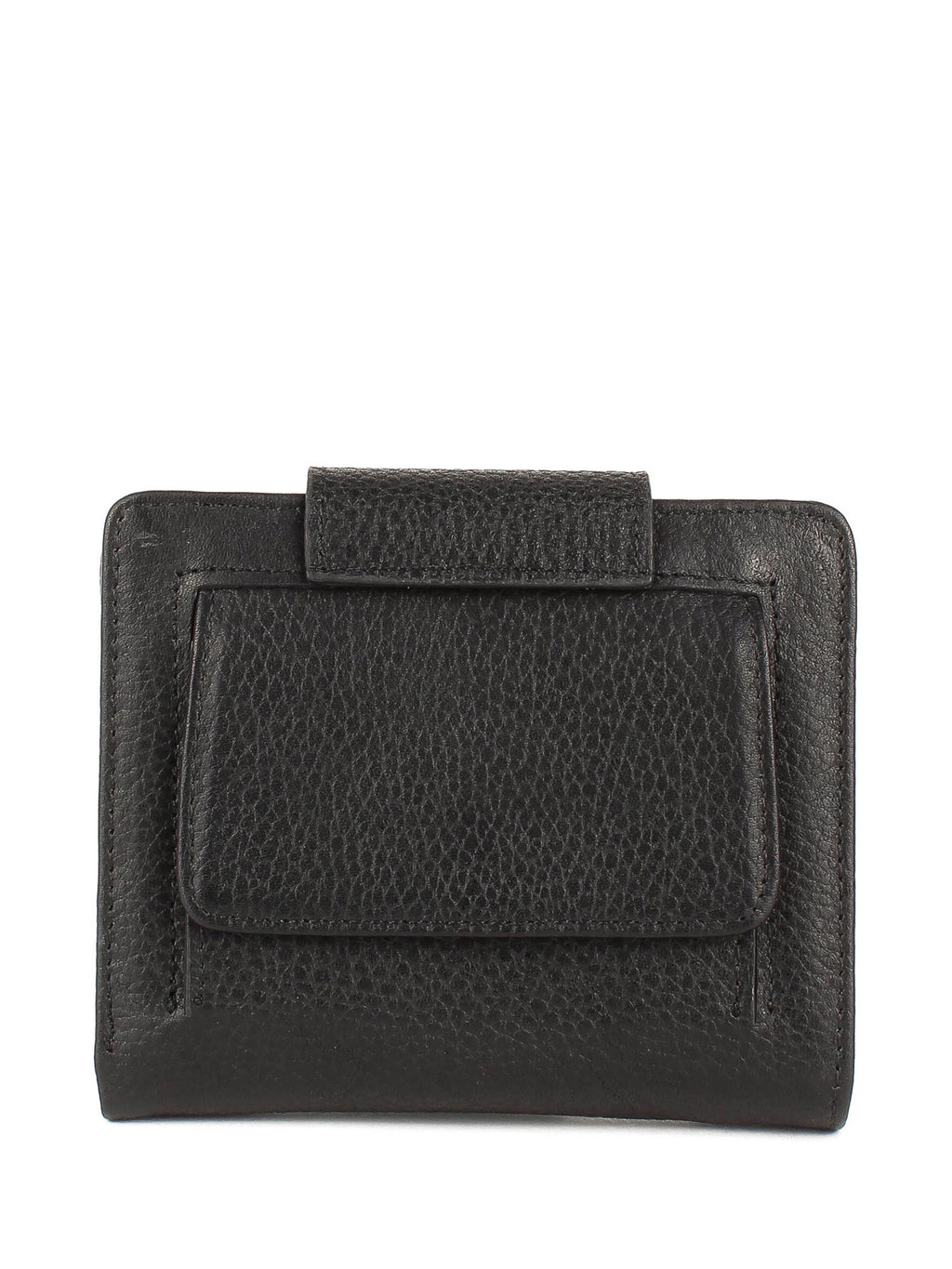 Cartera de piel italiana Negro 2007-45-46