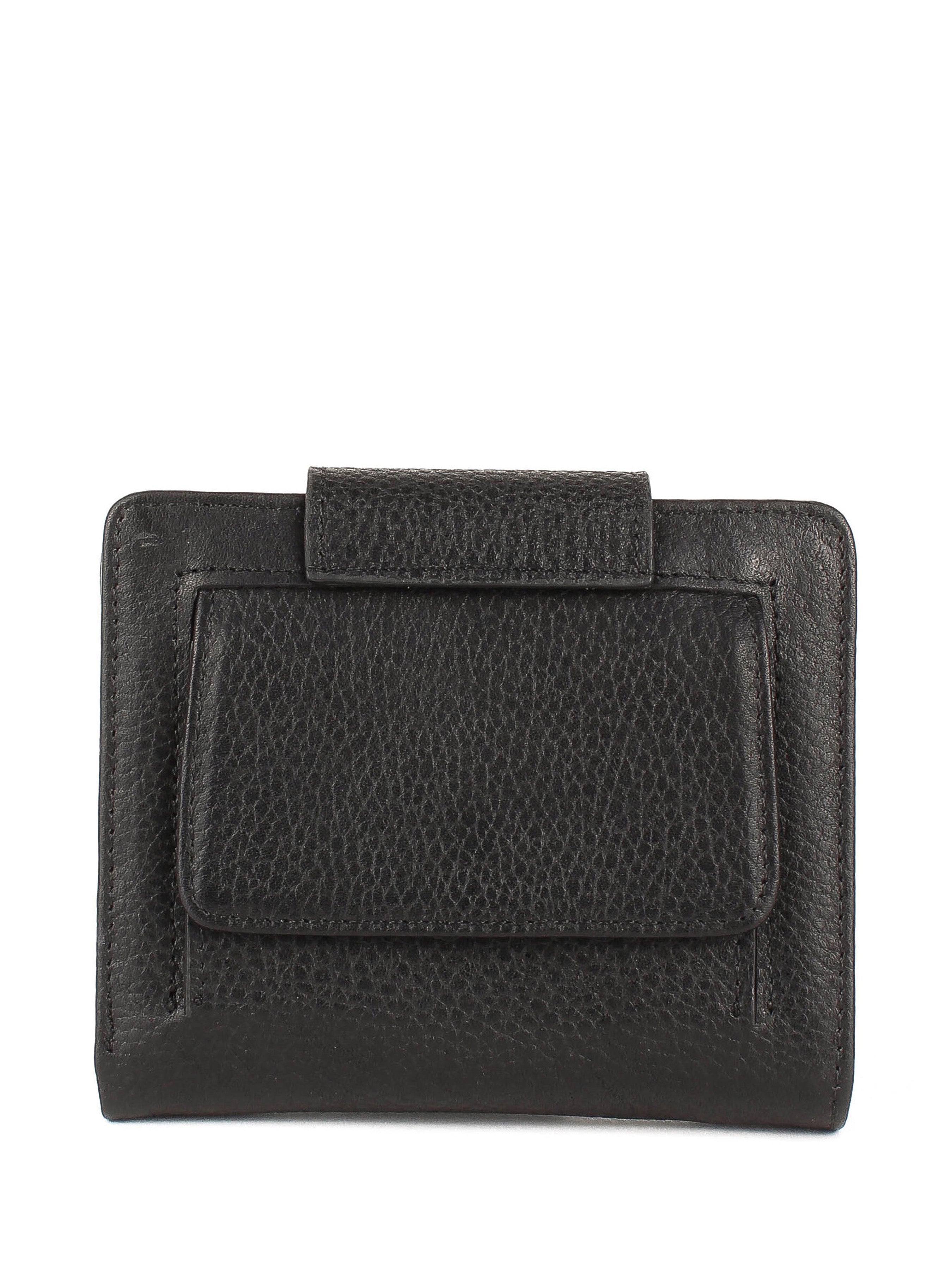 Cartera de piel italiana Negro 2007-45-46