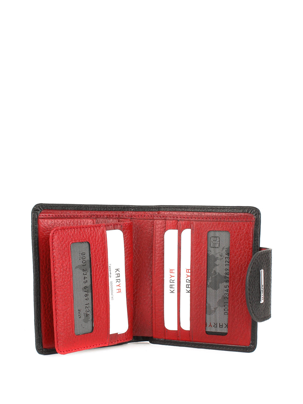 Cartera de piel italiana Negro 2007-45-46