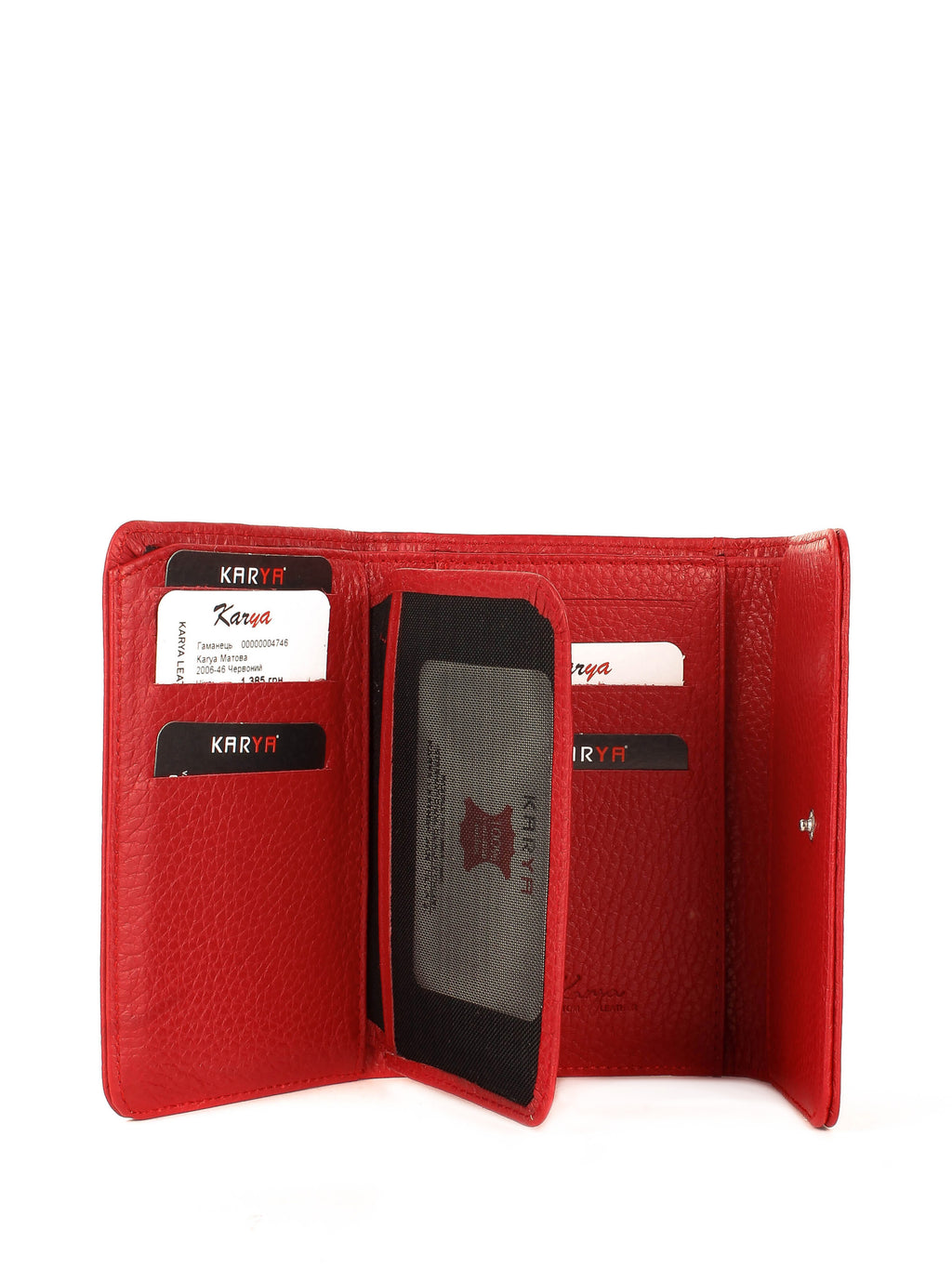 Cartera de piel italiana Rojo 2006-46