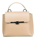 Bolso de mano de piel italiana Beige 1631-11-31