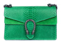 Bandolera de piel italiana Verde 9639-08-35