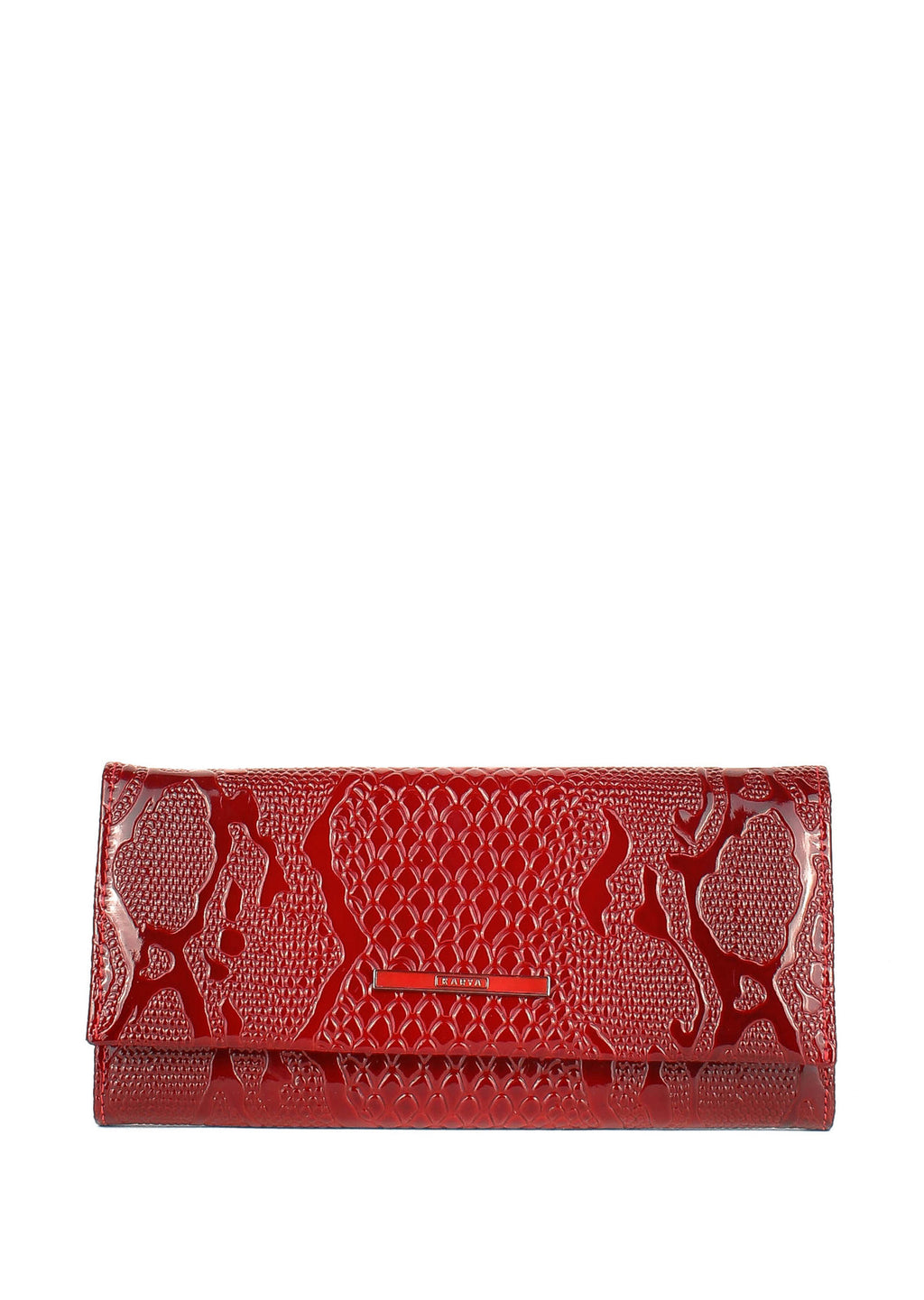 Cartera de piel italiana Rojo 1071-019