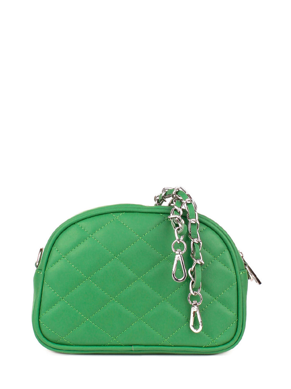 Bandolera de piel italiana Verde 3315-08-37