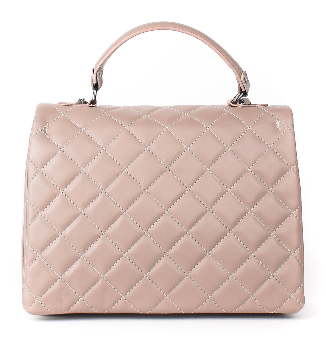 Bolso de mano de piel italiana AGUILERA Beige