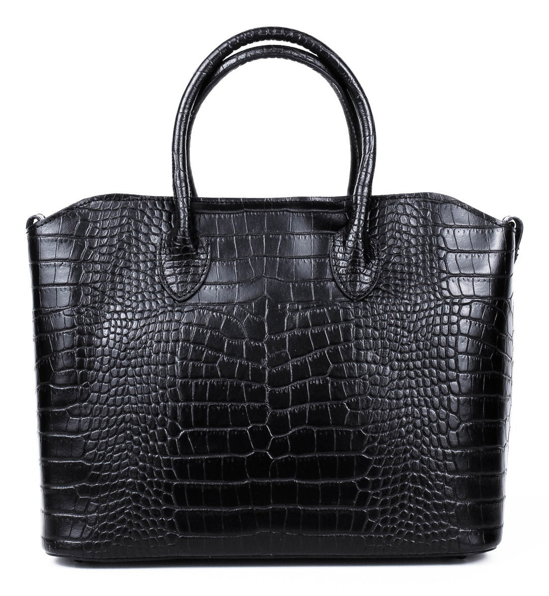 Bolso Tote de piel italiana MOLTO Negro
