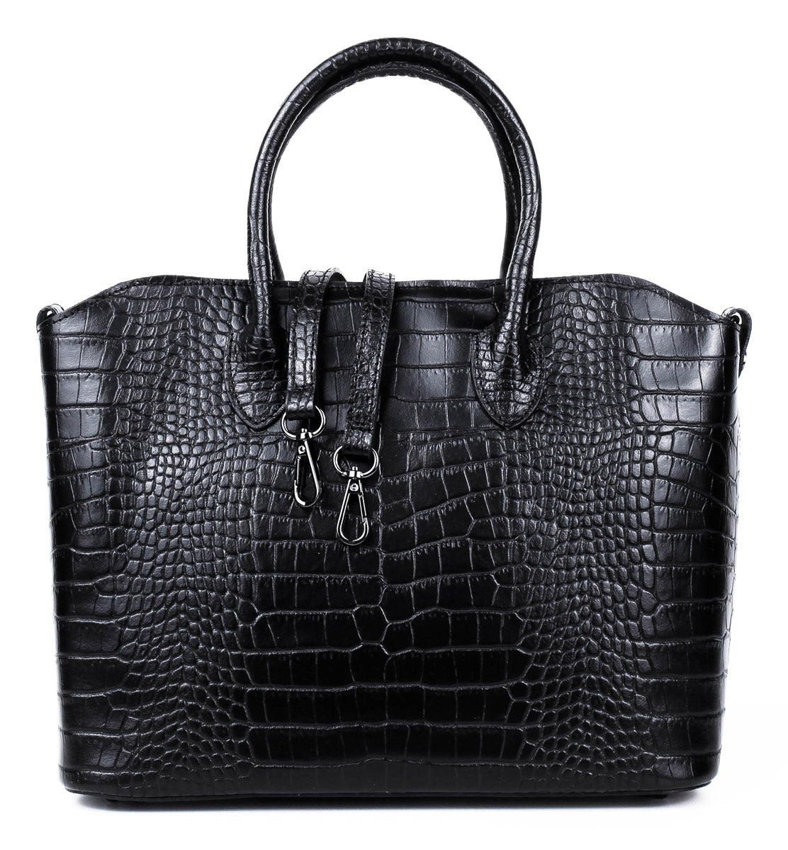 Bolso Tote de piel italiana MOLTO Negro