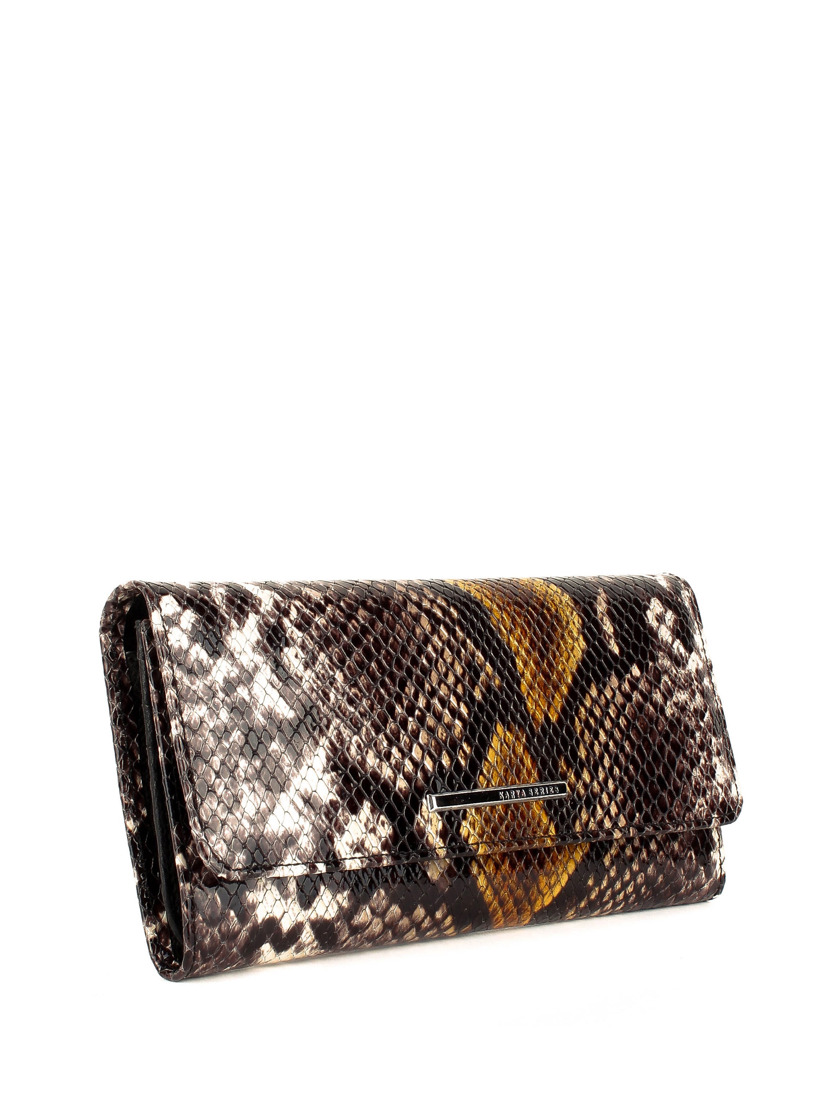 Cartera de piel italiana Amarillo 1146-064