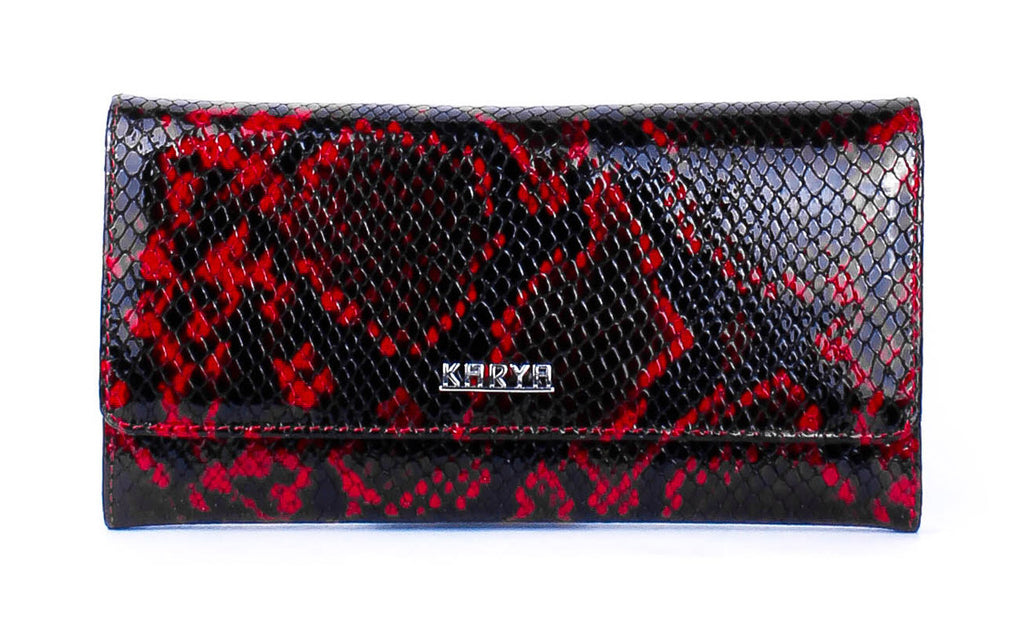 Cartera de piel italiana Burgoña 1146-529