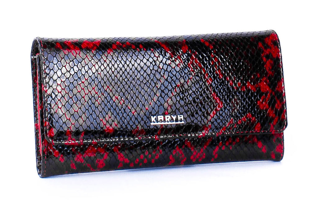 Cartera de piel italiana Burgoña 1146-529