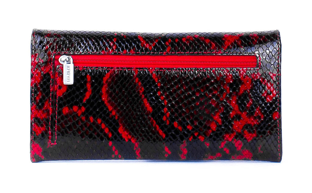 Cartera de piel italiana Burgoña 1146-529