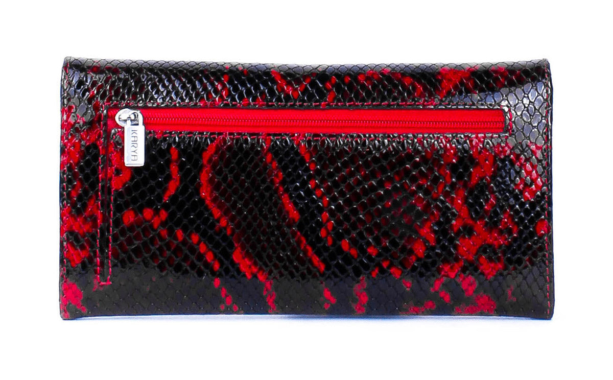 Cartera de piel italiana Burgoña 1146-529