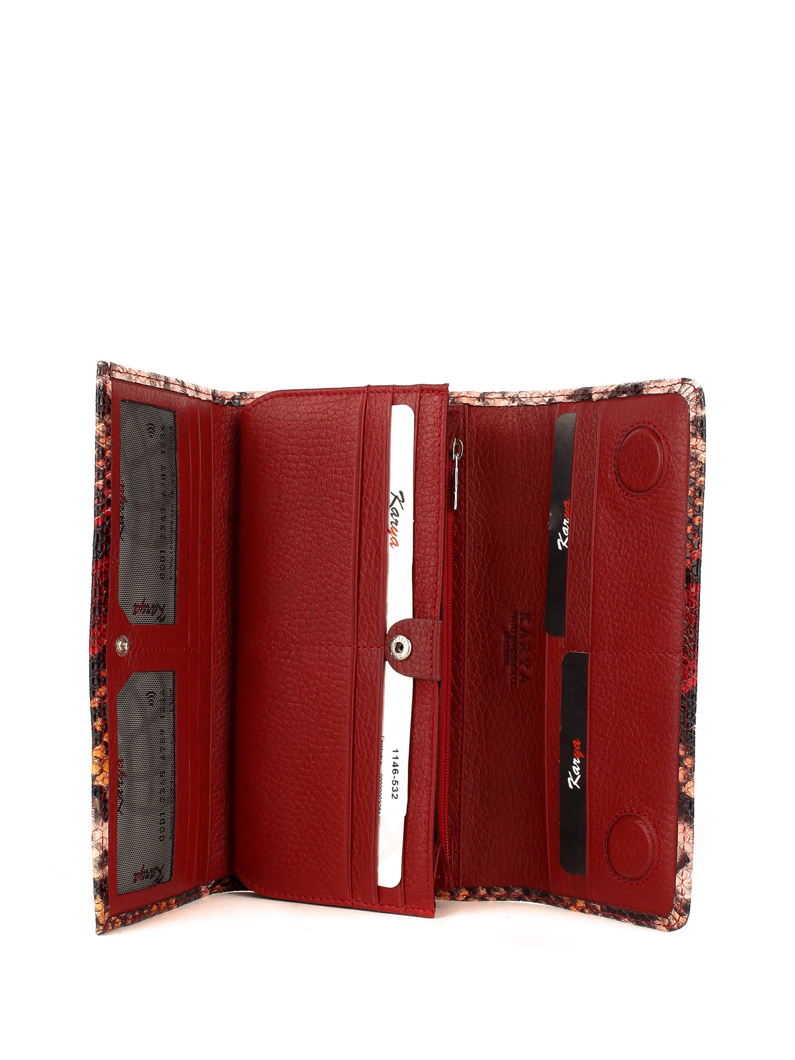 Cartera de piel italiana Rosa 1146-532