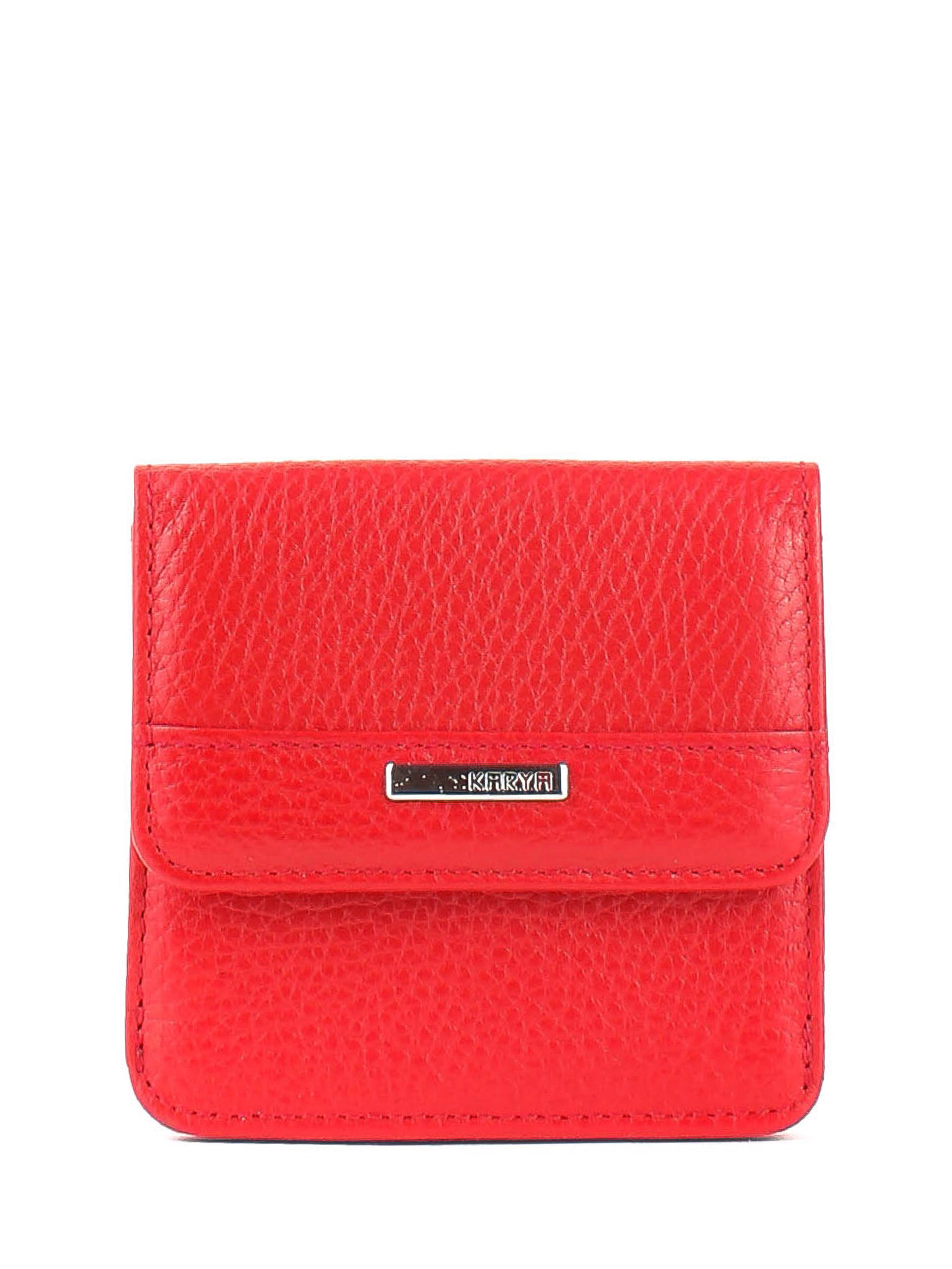 Cartera de piel italiana Rojo 1106-46