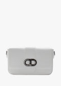 Bandolera de piel italiana Blanco 5833-16-32