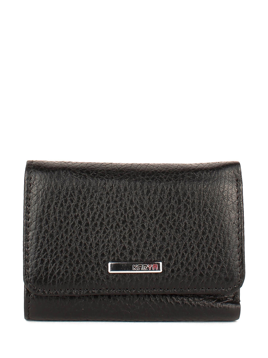 Cartera de piel italiana Negro 0038-45