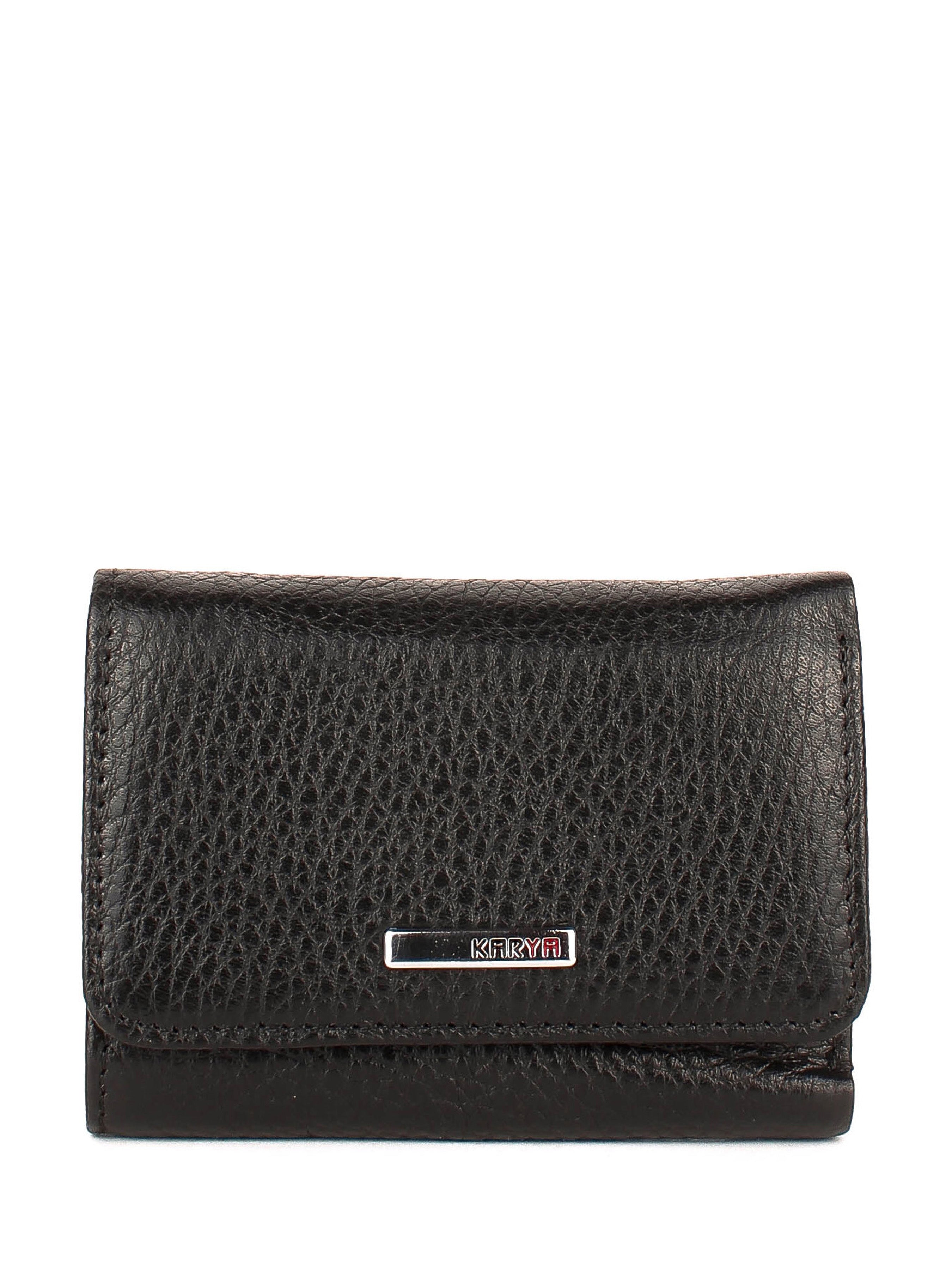 Cartera de piel italiana Negro 0038-45
