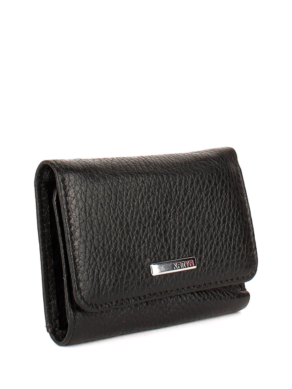Cartera de piel italiana Negro 0038-45