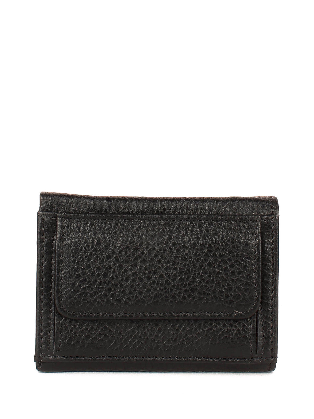 Cartera de piel italiana Negro 0038-45