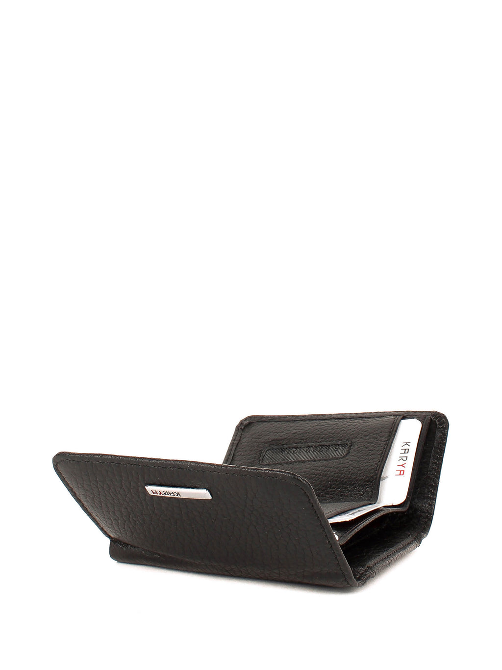 Cartera de piel italiana Negro 0038-45