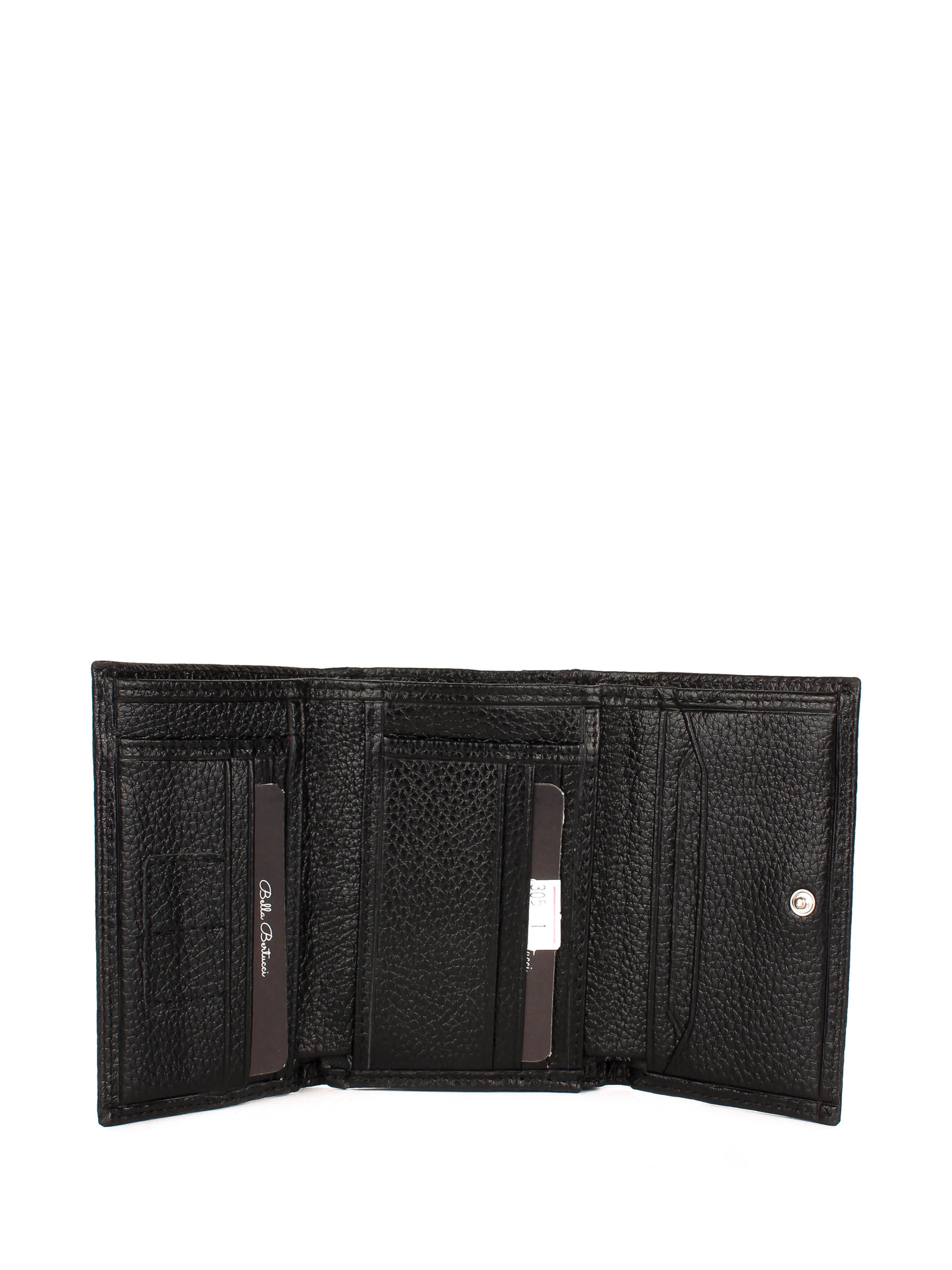 Bandolera de piel italiana Negro 305-1