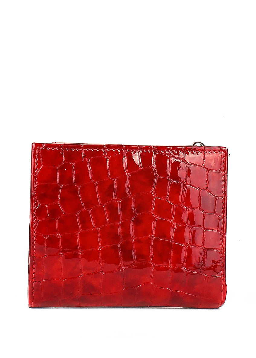 Cartera de piel italiana Rojo 755-997