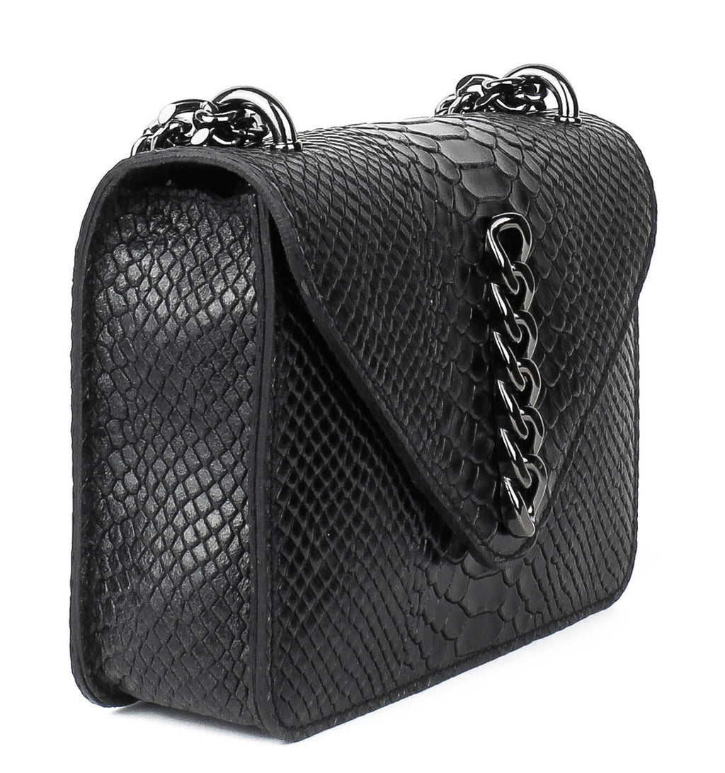 Bandolera de piel italiana Negro 5185-05-35