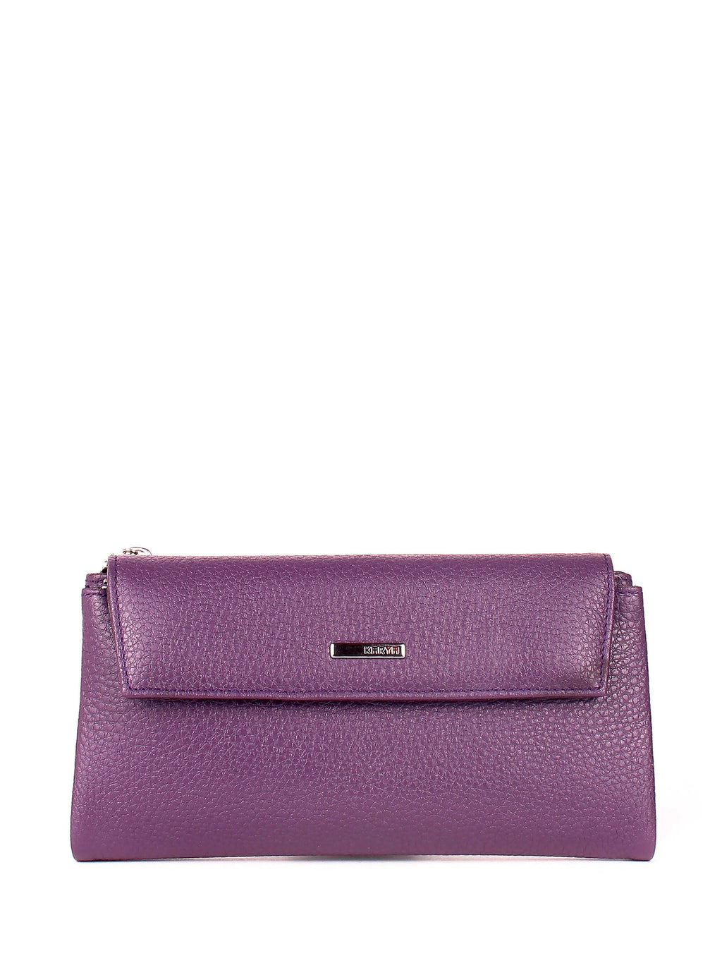 Cartera de piel italiana Morado 1173-242