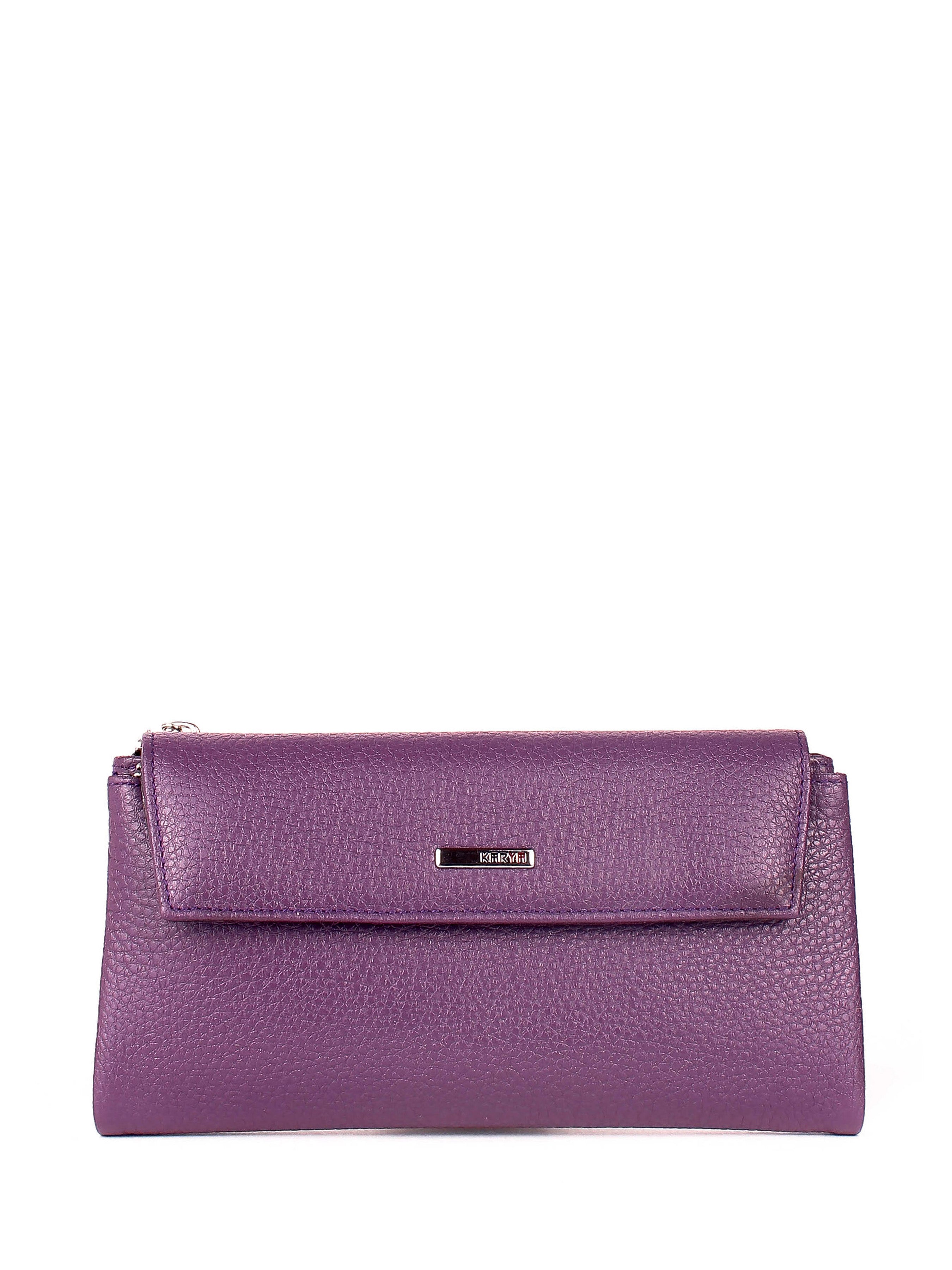 Cartera de piel italiana Morado 1173-242