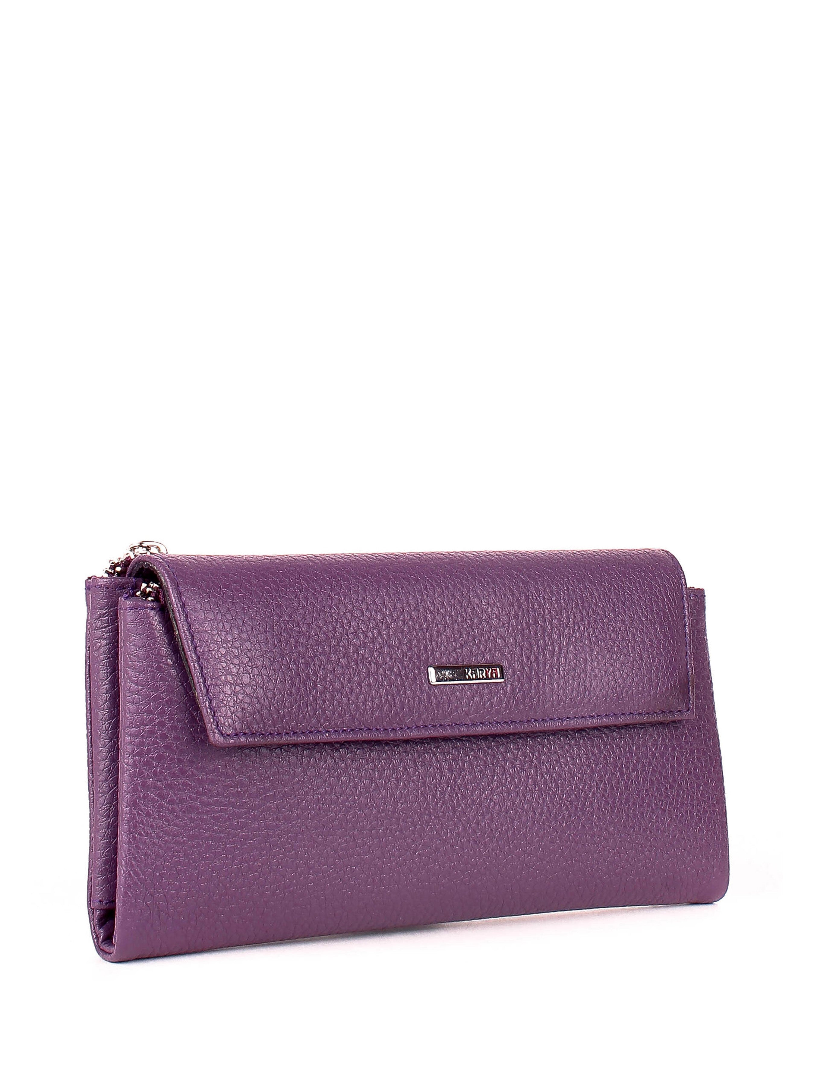 Cartera de piel italiana Morado 1173-242